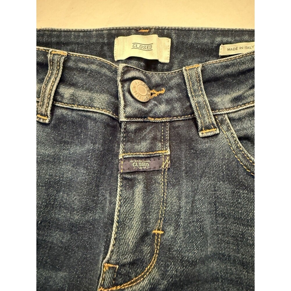 Closed Baker Distressed Ankle Jeans Women 27 Made in Italy - Picture 3 of 11